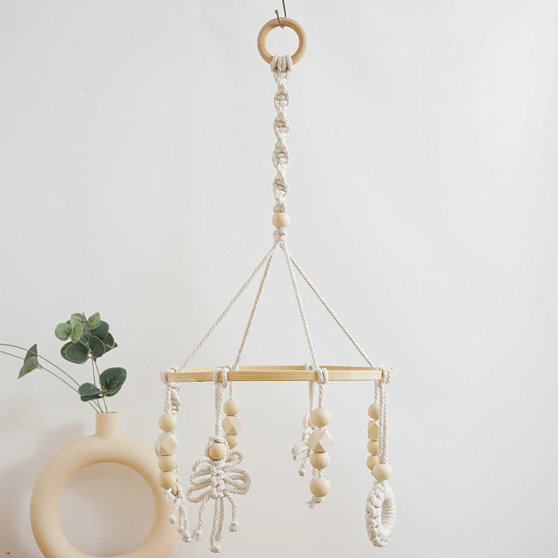Macrame Baby Mobile with Natural Beads Kalsten
