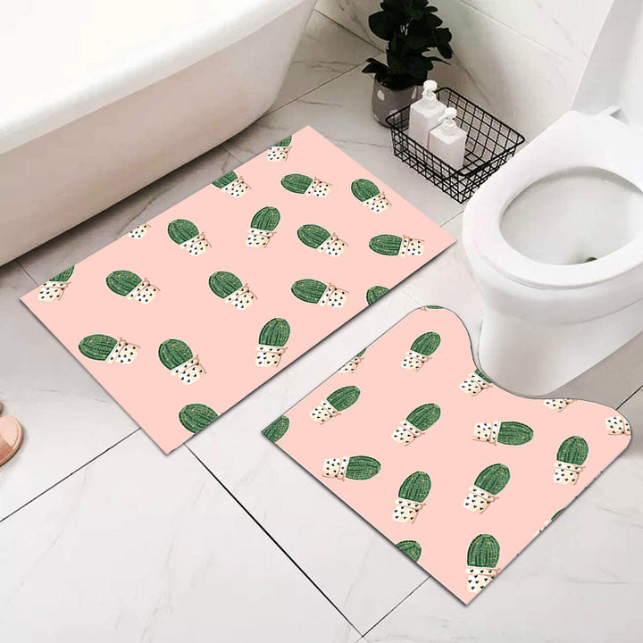 Soft Absorbent Bathroom Mat Set