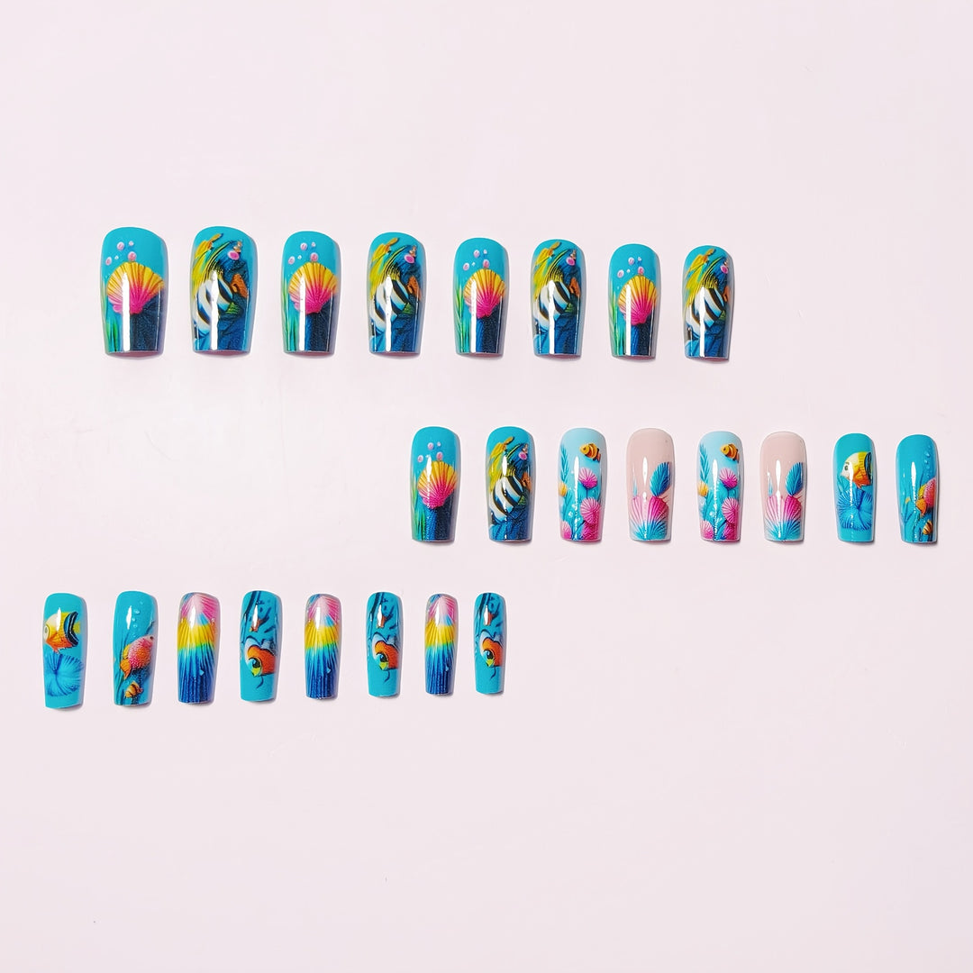 Creative Underwater Nail Design Set Kalsten