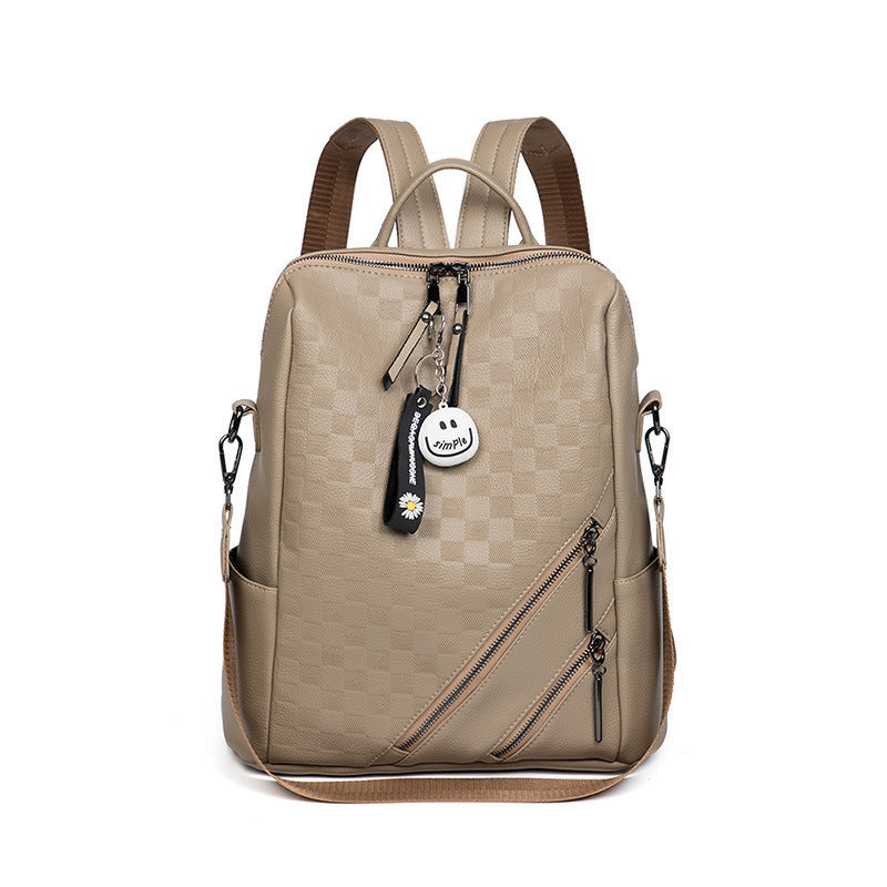 Checkered Pattern Stylish Backpack Kalsten