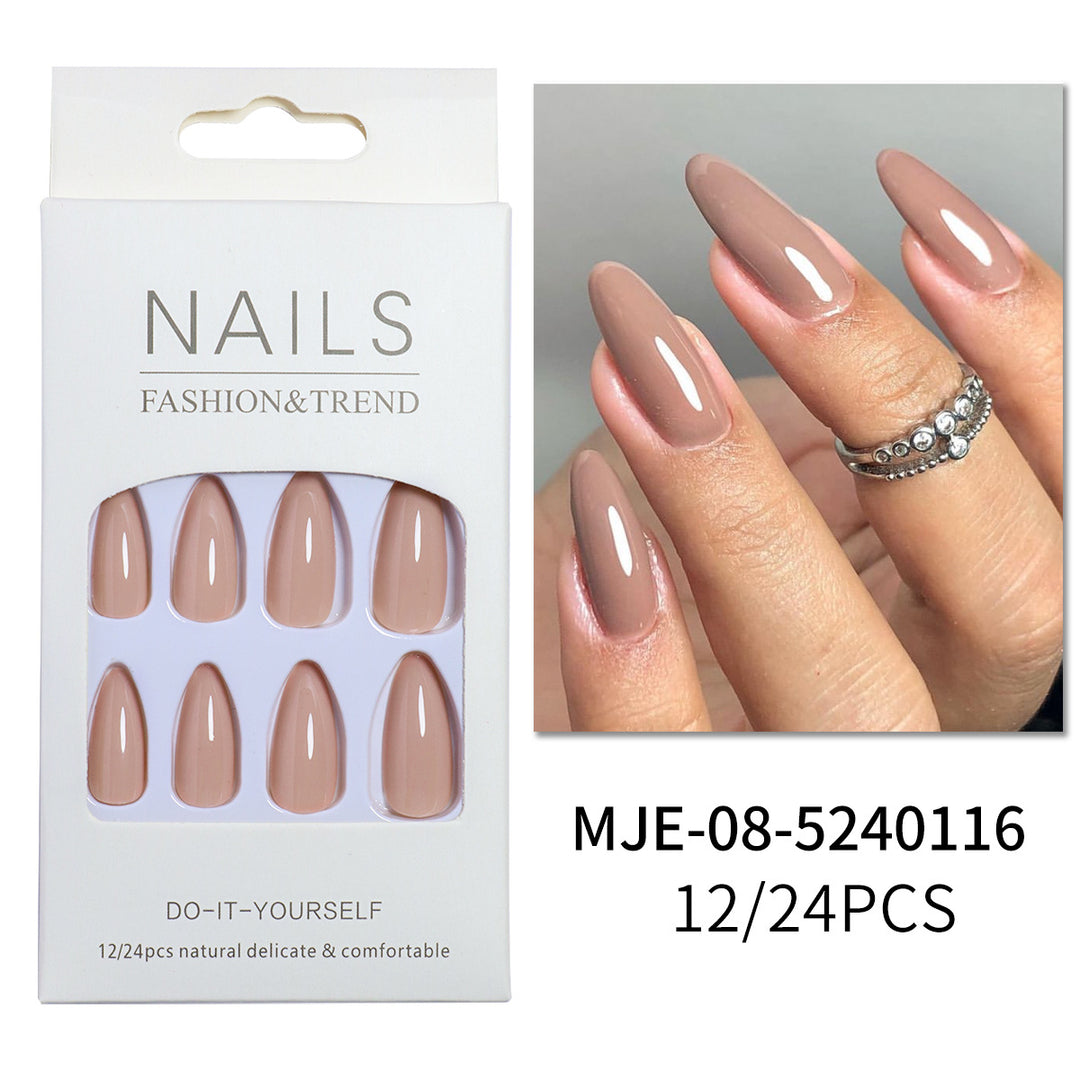 Premium DIY Long Almond-Shaped Press-On Nails Kalsten