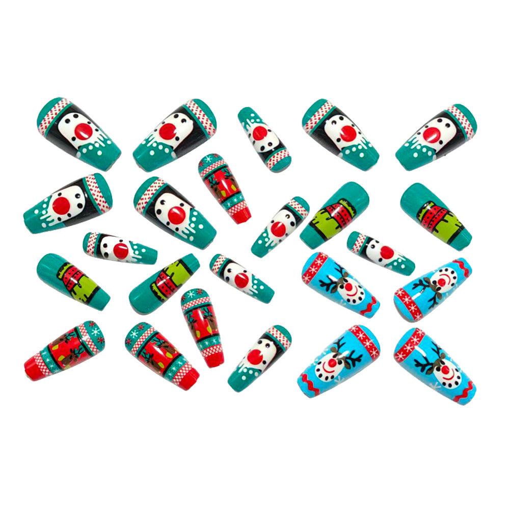 Artificial nails with festive Christmas design Kalsten