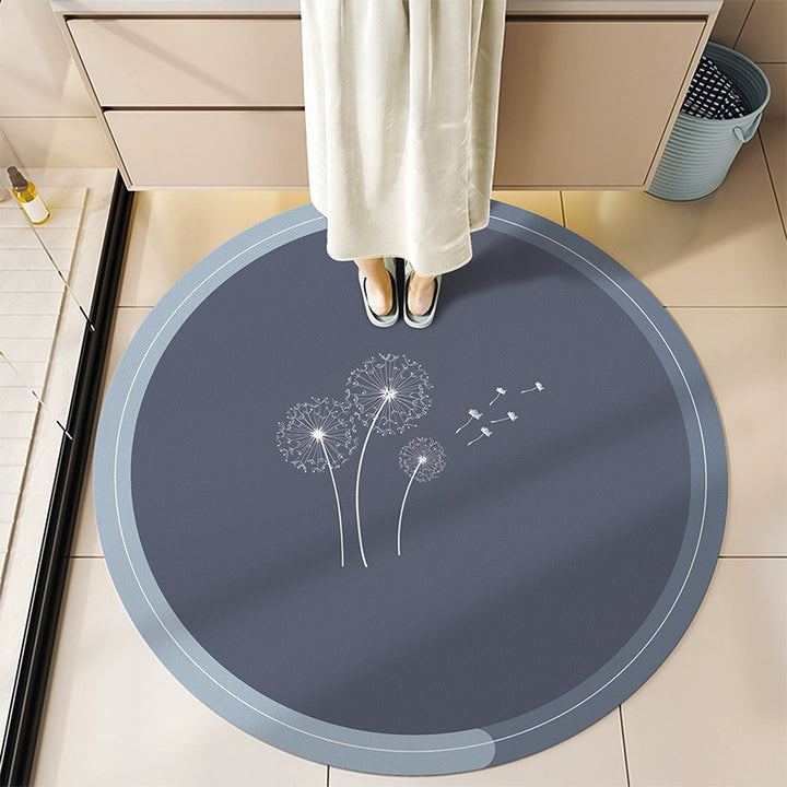 Round Decorative Bath Mat Kalsten