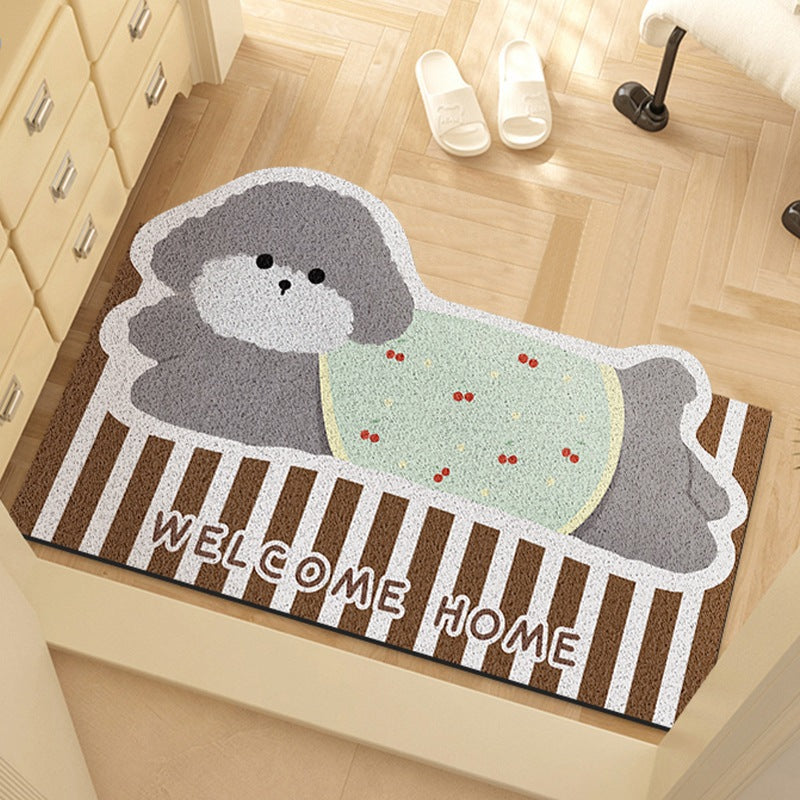 Cute Dog-Themed Welcome Mat