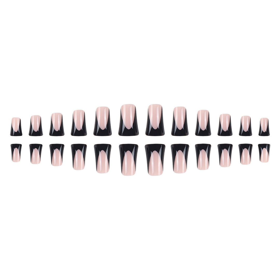 Artistic Stiletto Press-On Nail Set with Unique Negative Space Design Kalsten
