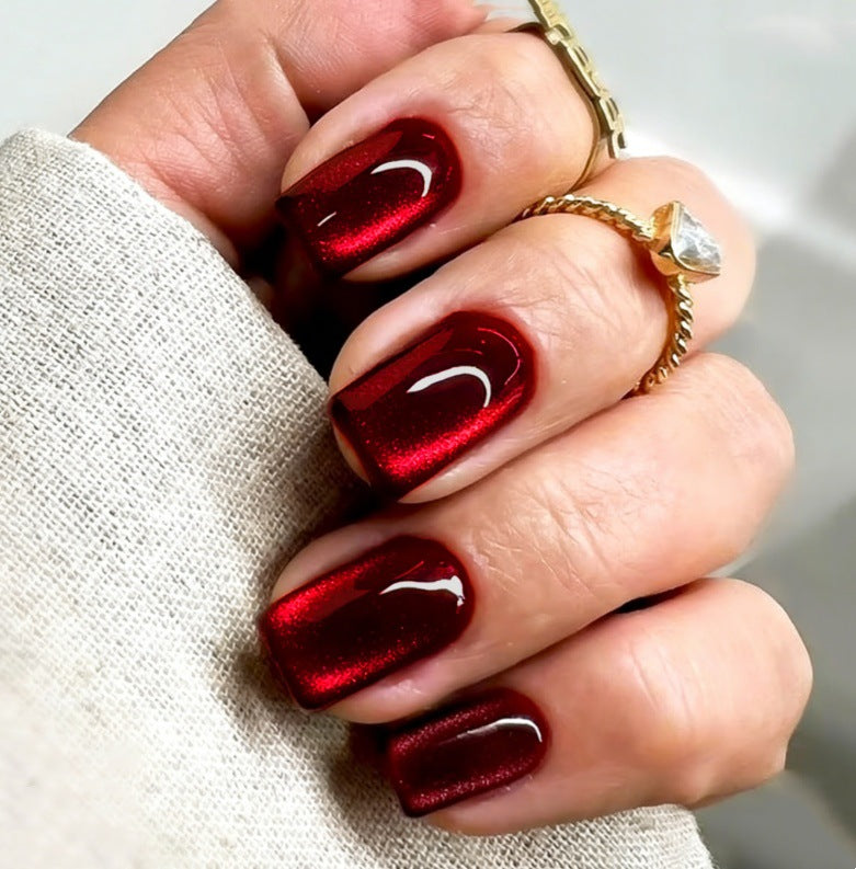 Glossy Square Press-On Nail Set Kalsten