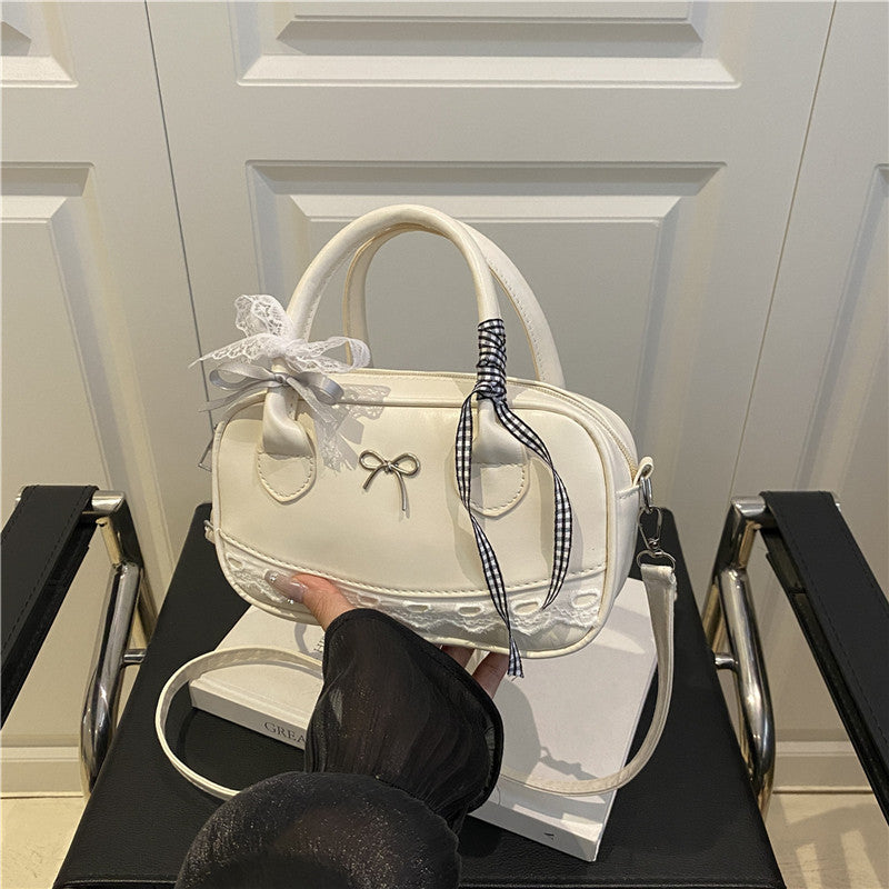 Decorative Bow-Embellished Handbag