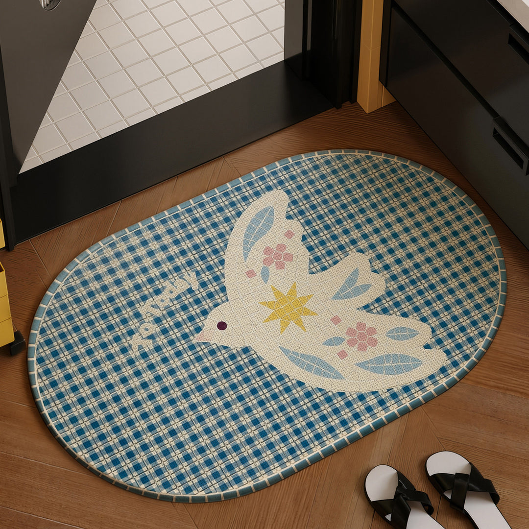 Mosaic-Inspired Bath Mat