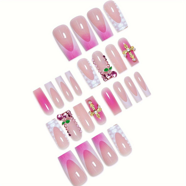 Ornate Decorative Press-On Nail Set Kalsten