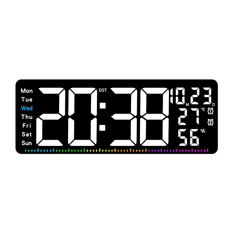 Digital alarm clock with large LED display and weather data Kalsten