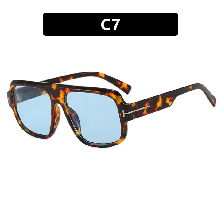 Women’s fashionable square sunglasses with trendy tortoiseshell pattern Kalsten