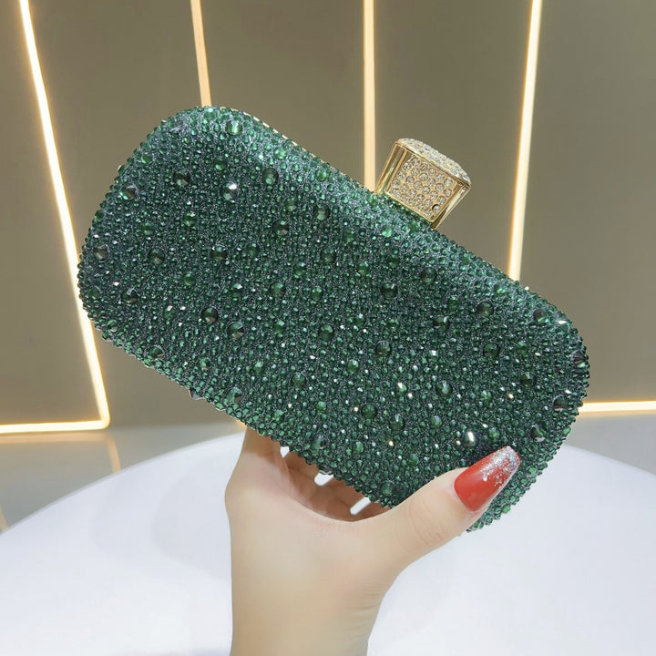 Crystal-Studded Clutch Purse