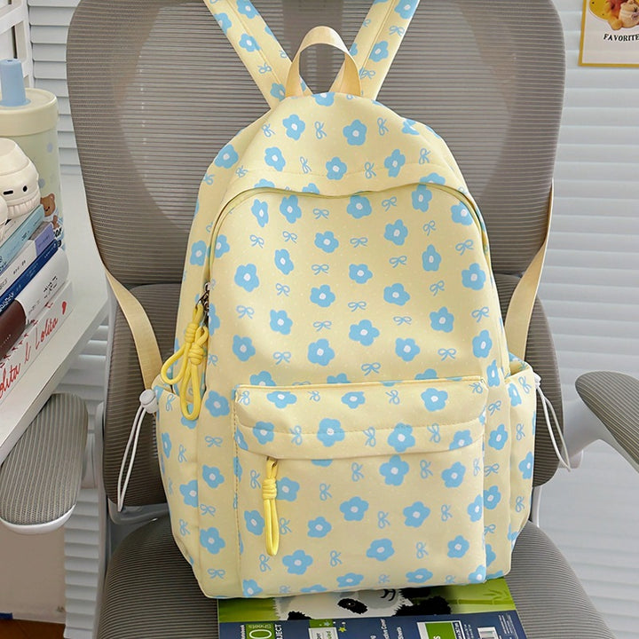 Floral-Embellished Patterned Backpack Kalsten