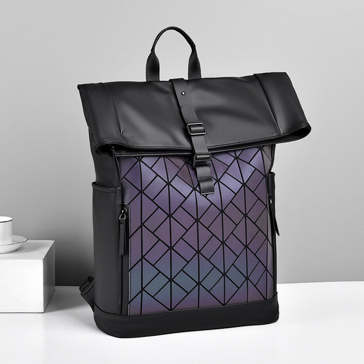 Stylish Geometric Patterned Backpack Kalsten