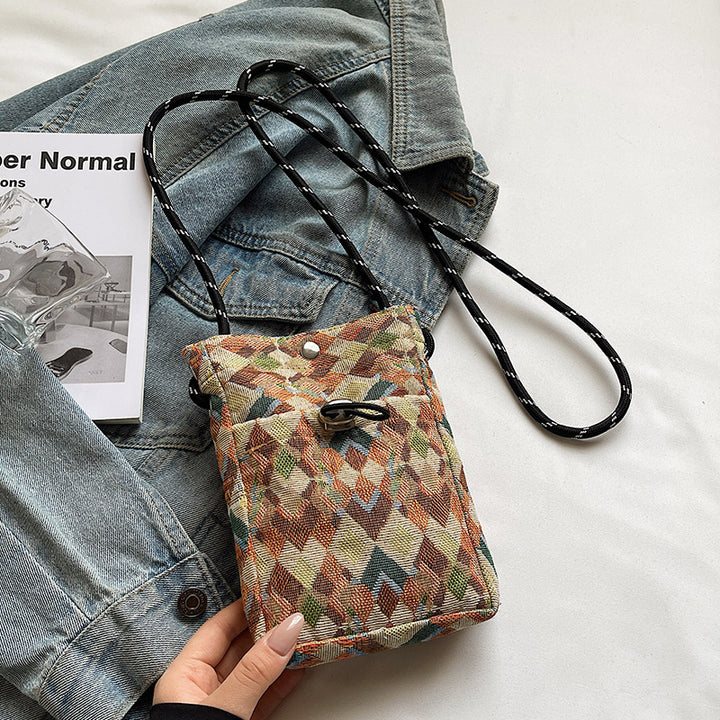 Geometric Pattern Crossbody Bag
