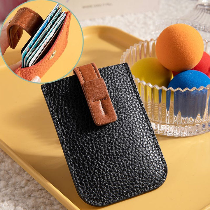 Minimalist RFID-Blocking Leather Card Holder Kalsten