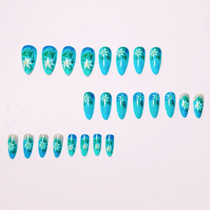 Tropical Floral Nail Art Kalsten