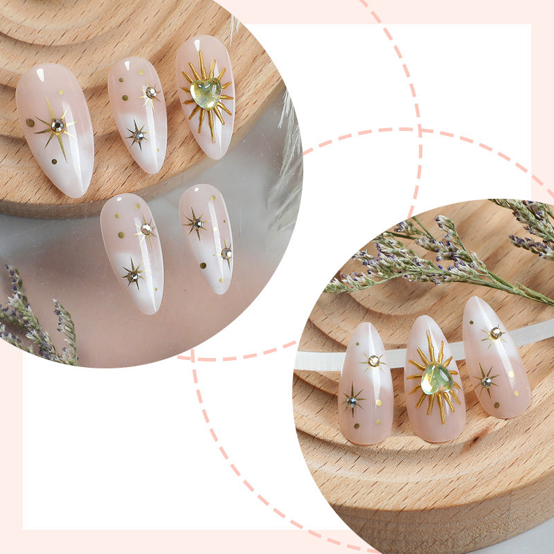 Glamorous Artistic Press-On Nail Set Kalsten