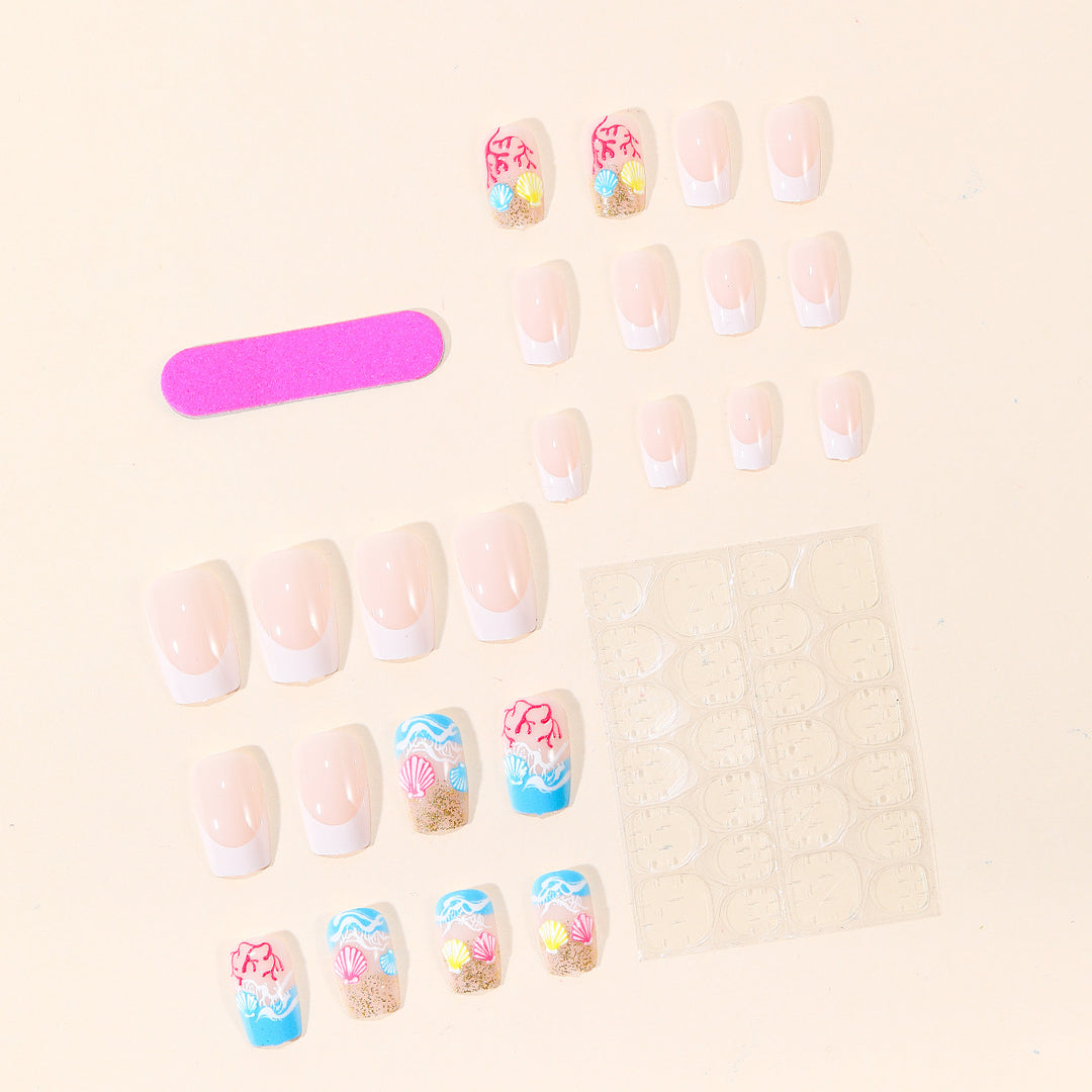 Ocean-Themed 3D Nail Art Extensions Kalsten