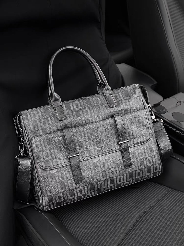 Structured Briefcase with Multi-Compartment Organization