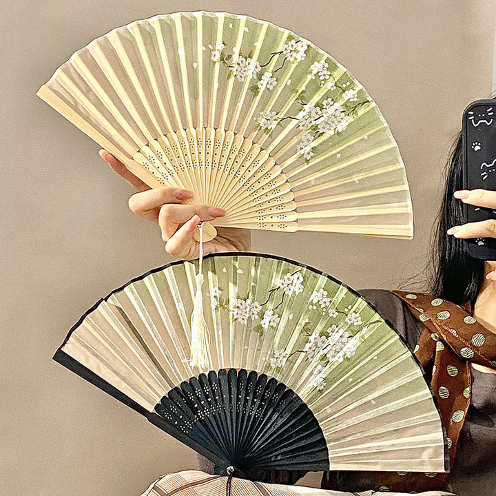 Hand fan with elegant floral pattern Kalsten