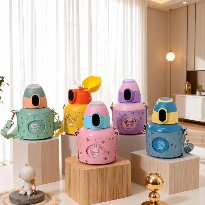 Insulated water bottle with practical carrying strap and cute design Kalsten