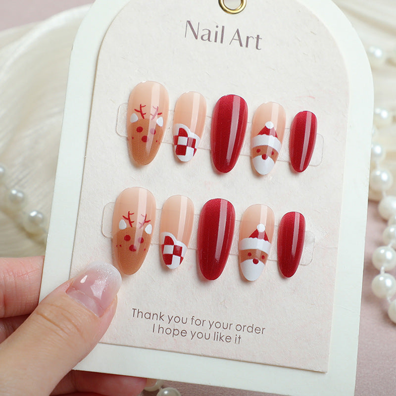 Festive Holiday Press-On Nail Art Set Kalsten