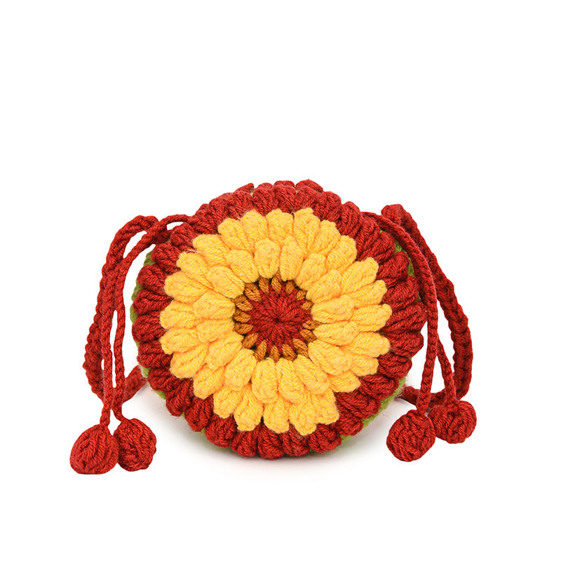 Cute Crochet Floral Mini Bag