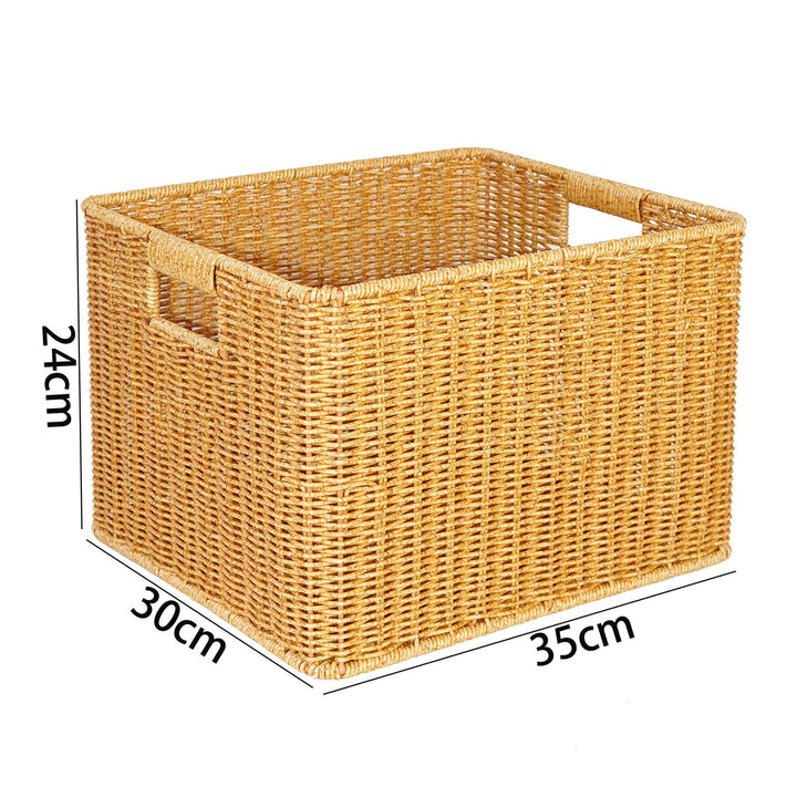 Handcrafted Natural Wicker Storage Basket Kalsten