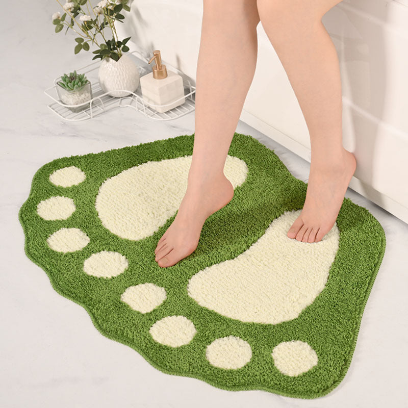 Fun Footprint Shaped Bath Mat Kalsten