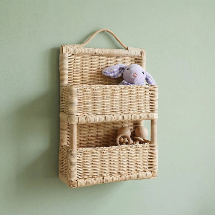 Braided storage basket with handle Kalsten