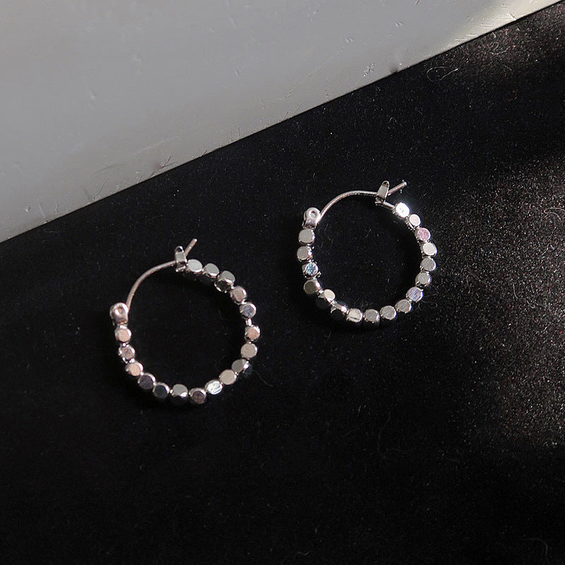 Elegant Hoop Earrings with Sparkling Crystals Kalsten