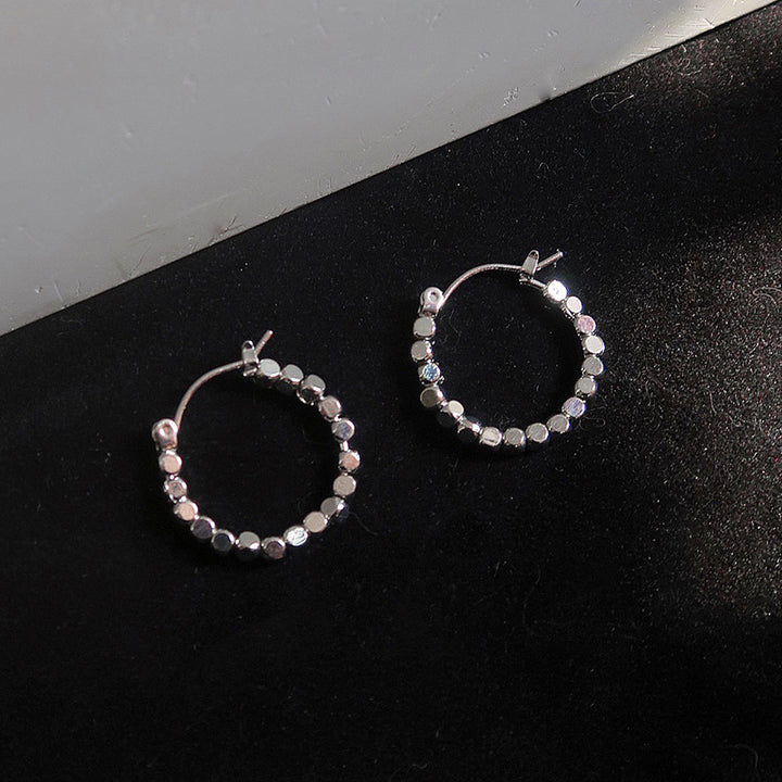 Elegant Hoop Earrings with Sparkling Crystals Kalsten