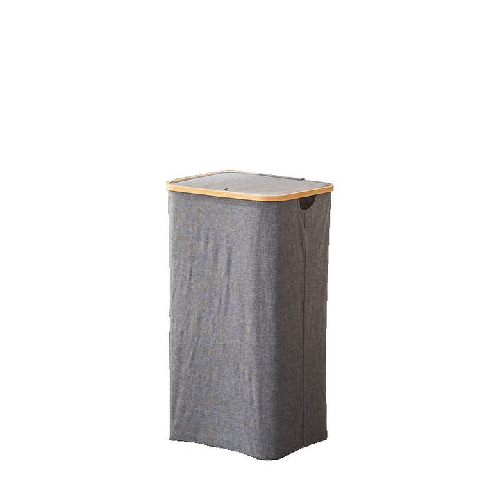 Laundry basket with removable lid and bamboo frame Kalsten
