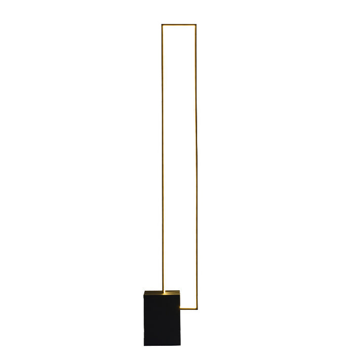 Minimalist LED Floor Lamp with Geometric Base