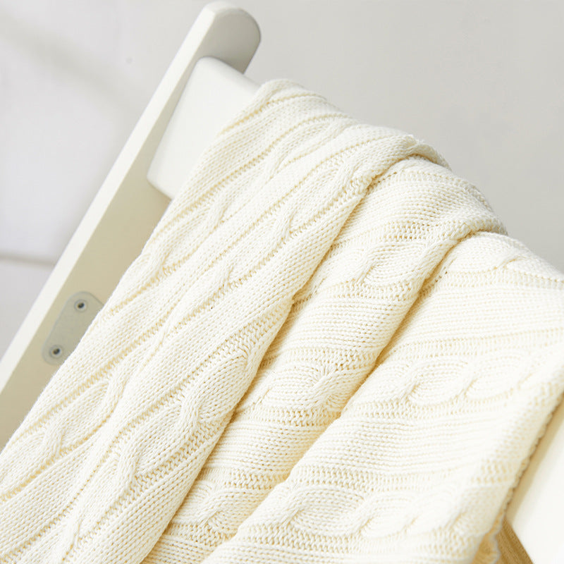 Cable Knit Throw Blanket