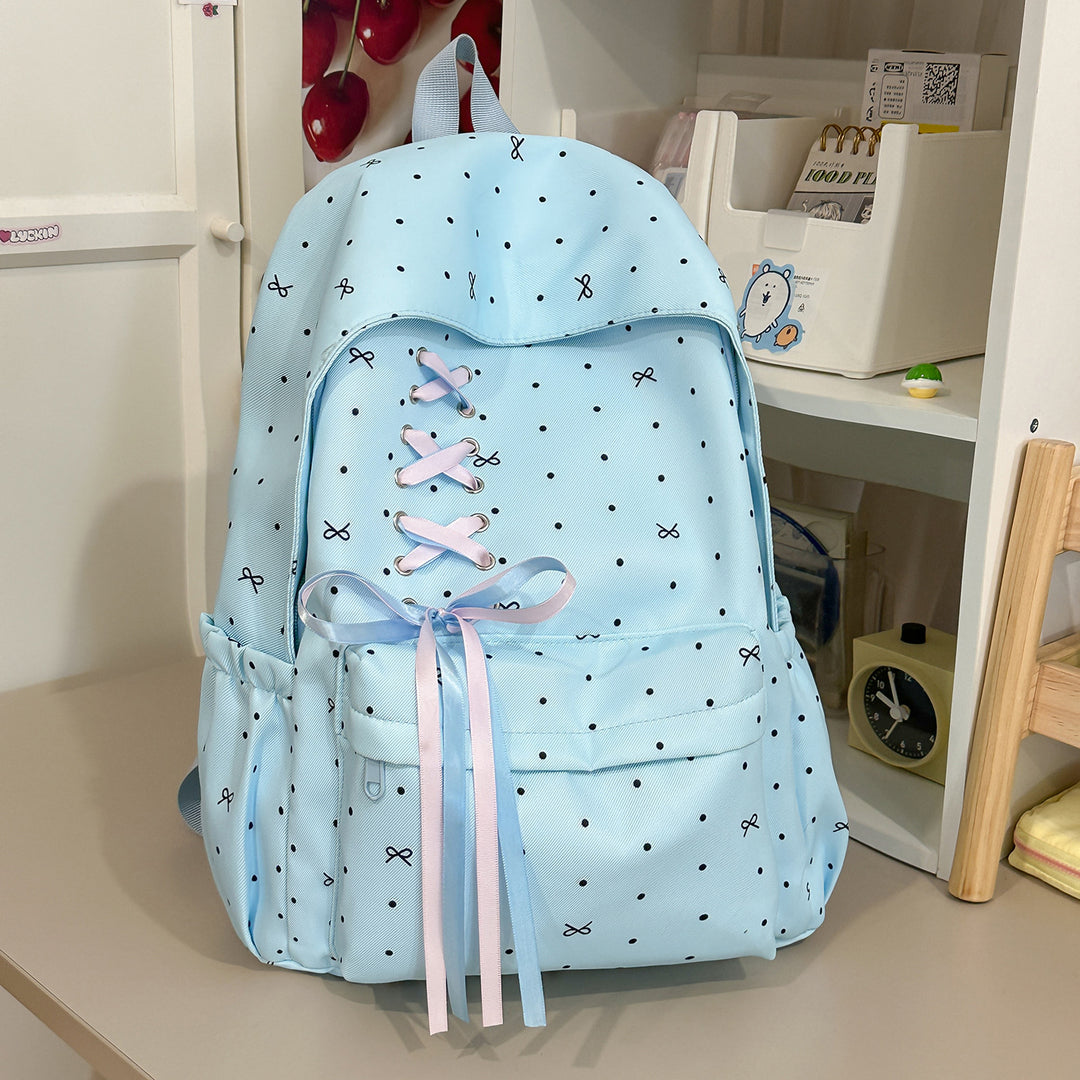 Stylish Lace-Up Embellished Backpack Kalsten