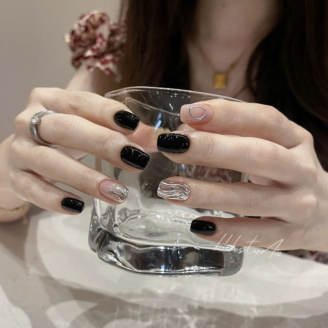 Artistic Textured Press-On Nail Set Kalsten