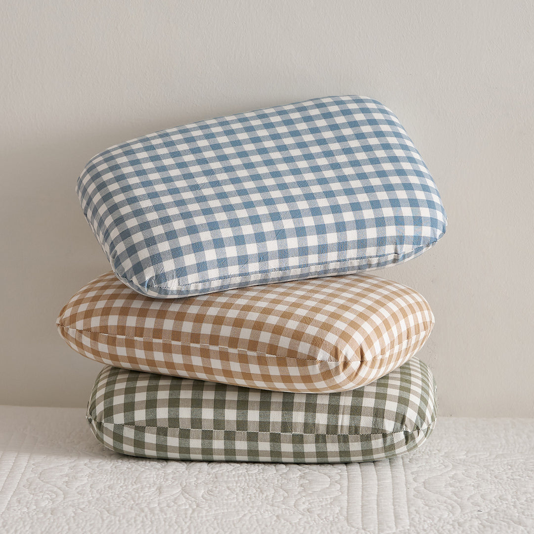 Comfort Pillow with Checked Design Kalsten