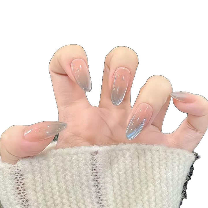 Elegant Almond-Shaped Nail Extensions