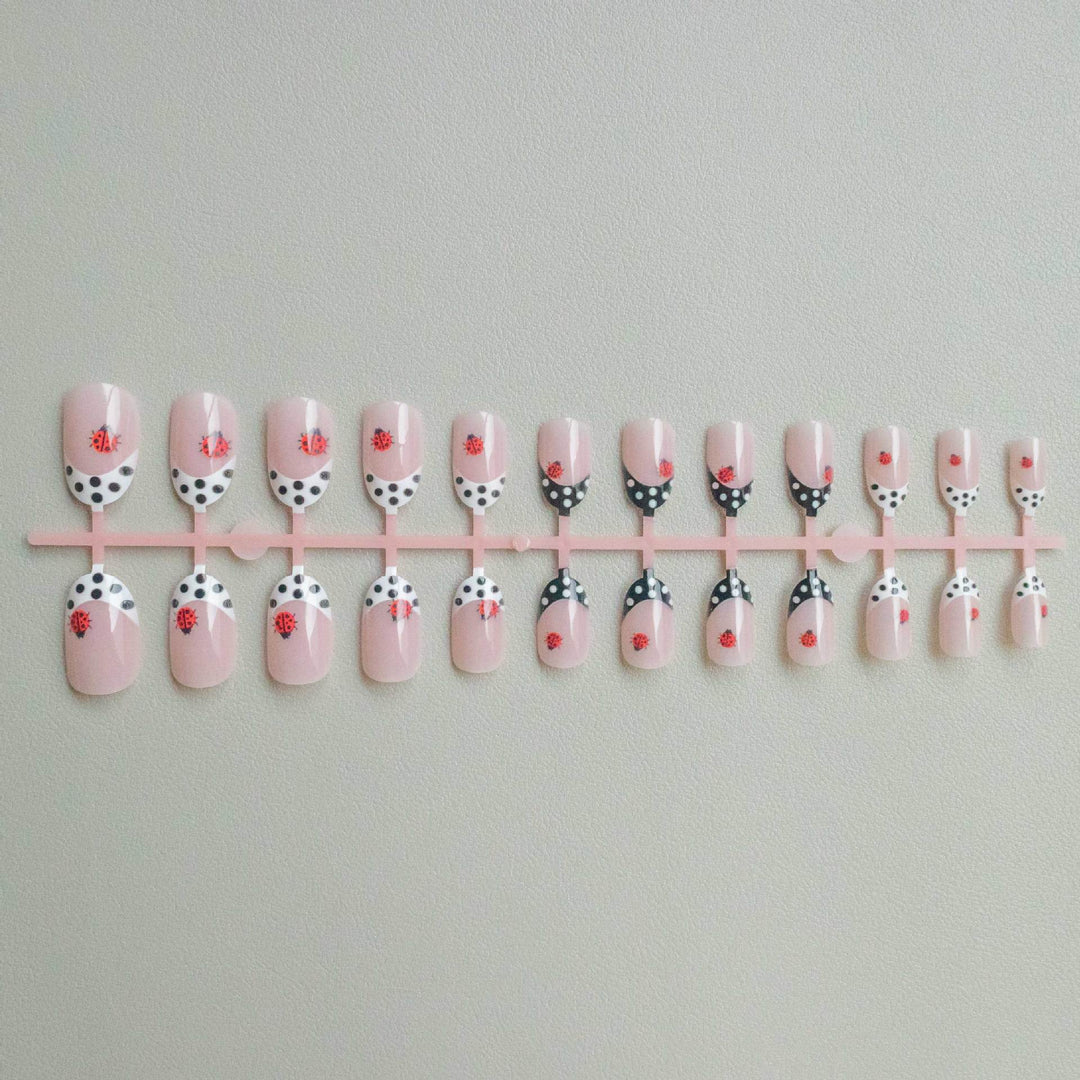 Creative Ladybug-Accent Nail Art Kit
