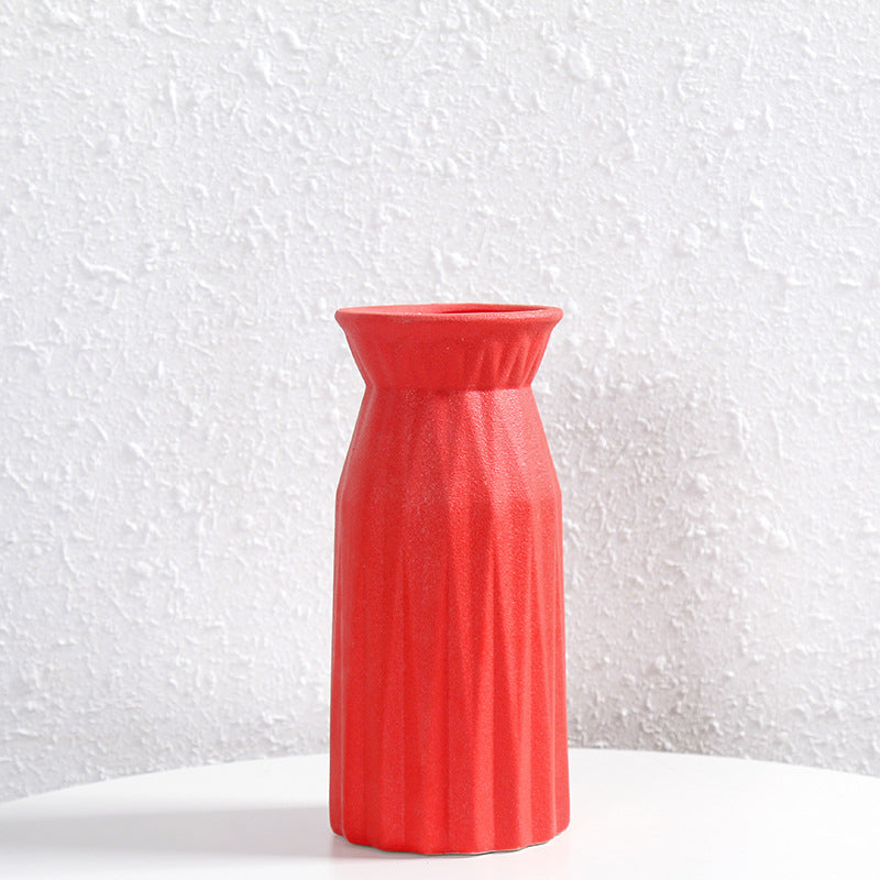 Modern Textured Ceramic Flower Vase Kalsten 1790310307