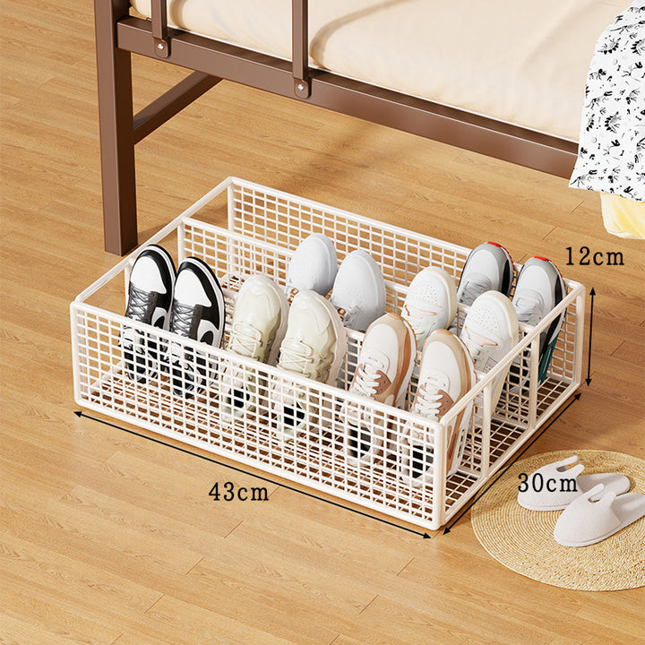 Under-Bed Low-Profile Mesh Shoe Storage Organizer