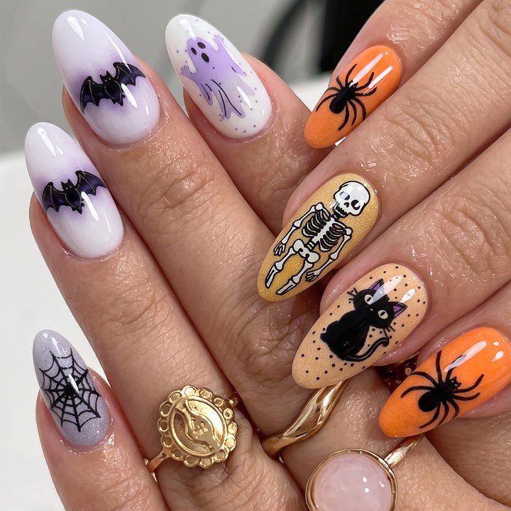 Halloween-Themed Press-On Nails