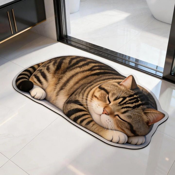 Cat-Shaped Area Rug