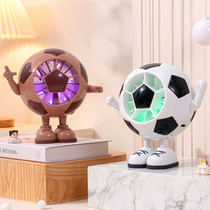 Ladies portable USB mini fan in creative soccer design Kalsten