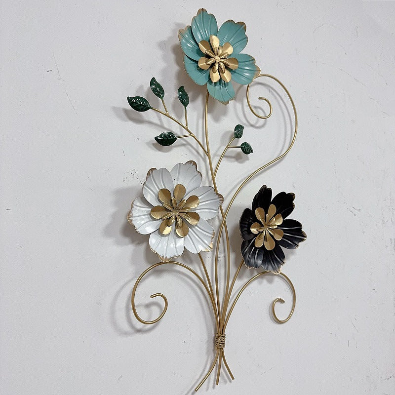 3D Floral Metal Wall Art Kalsten