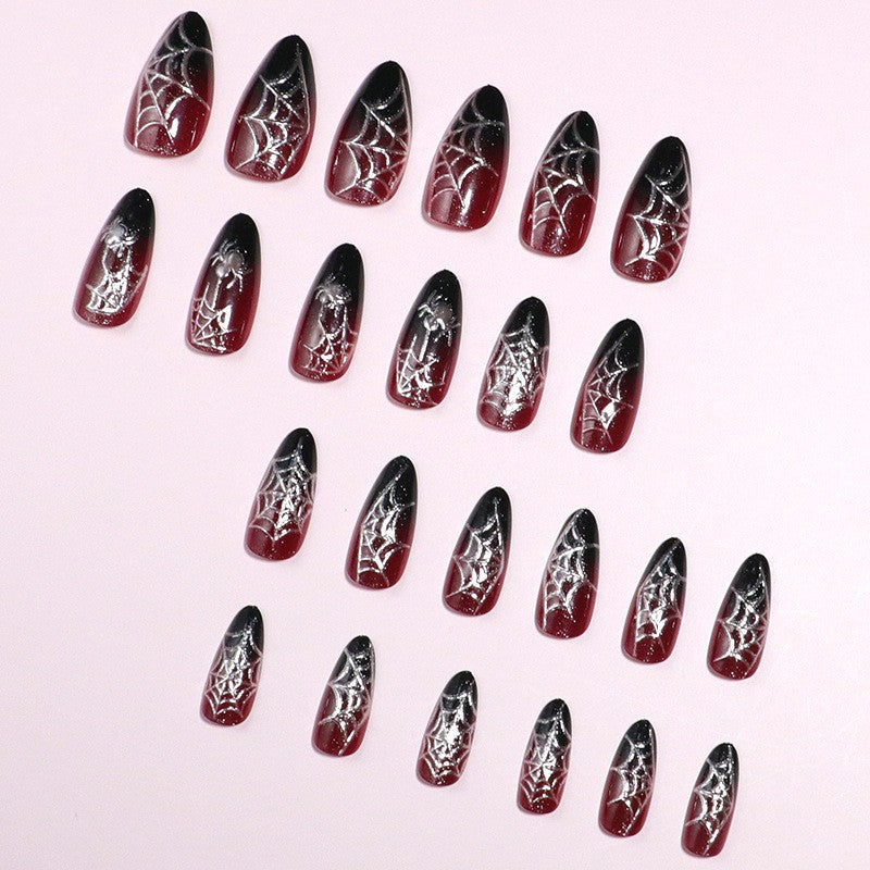 Artistic Spider Web Press-On Nails Kalsten