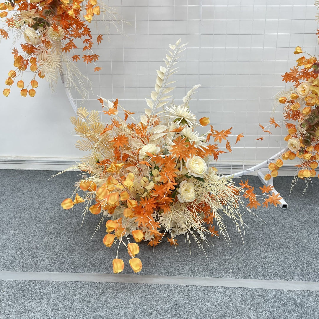 Autumn-Themed Decorative Floral Garland