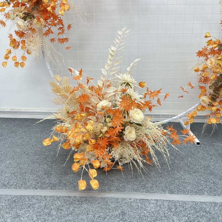 Autumn-Themed Decorative Floral Garland